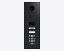 Doorbird D2102KV, IP VIDEO DOOR STATION, Graphite black (Raven Polar), powder-coated, semi-gloss, Part# 423874411