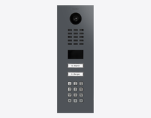 Doorbird D2102KV, IP VIDEO DOOR STATION, RAL 7015, stainless steel, powder-coated, semi-gloss, Part# 423891449