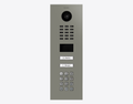 Doorbird D2102KV, IP VIDEO DOOR STATION, RAL 7023, stainless steel, powder-coated, semi-gloss, Part# 423891456