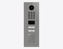 Doorbird D2102KV, IP VIDEO DOOR STATION, RAL 9007, stainless steel, powder-coated, semi-gloss, Part# 423891555