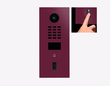 Doorbird D2101FV-FP50, FINGERPRINT 50 IP VIDEO DOOR STATION, RAL 4004, stainless steel, powder-coated, semi-gloss, Part# 423896314