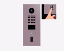 Doorbird D2101FV-FP50, FINGERPRINT 50 IP VIDEO DOOR STATION, RAL 4009, stainless steel, powder-coated, semi-gloss, Part# 423896345