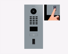 Doorbird D2101FV-FP50, FINGERPRINT 50 IP VIDEO DOOR STATION, RAL 7001, stainless steel, powder-coated, semi-gloss, Part# 423896468