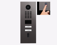 Doorbird D2102FV-FP50, FINGERPRINT 50 IP VIDEO DOOR STATION, Titanium-finish as PVD coating, stainless steel, brushed, Part# 423872561