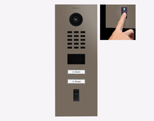 Doorbird D2102FV-FP50, FINGERPRINT 50 IP VIDEO DOOR STATION, RAL 7006, stainless steel, powder-coated, semi-gloss, Part# 423896994