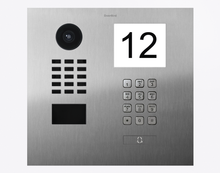 Doorbird D2101IKH. IP Video Door Station for single-family homes, stainless steel V2A, brushed, 1 call button incl. stainless steel plate with bell symbol, Part# 423869875