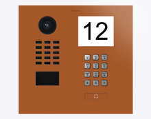 Doorbird D2101IKH, IP VIDEO DOOR STATION, RAL 8023, stainless steel, powder-coated, semi-gloss, Part# 423883741