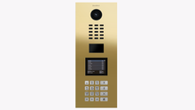 Doorbird D21DKV, IP VIDEO DOOR STATION, Brass-finish as PVD coating, stainless steel V4A, high-gloss polished, Part# 423887954