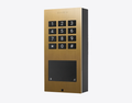 Doorbird A1121-S, SURFACE-MOUNT IP ACCESS CONTROL DEVICE, Gold-finish as PVD coating, stainless steel, brushed, Part# 423893122