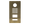 Doorbird D2101V FP, FRONT PANEL, Real furnished brass, Part# 423871274