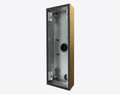 Doorbird D2101KV/D2102FV FINGERPRINT 50/D2102FV EKEY SURFACE-MOUNTING HOUSING (BACKBOX), Gold-finish as PVD coating, stainless steel, brushed, Part# 423875265