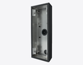 Doorbird D2102V/D2103V/D2101FV FINGERPRINT 50/D2101FV EKEY/D2101TFV SURFACE-MOUNTING HOUSING (BACKBOX), Graphite black (Raven Polar), powder-coated, semi-gloss, Part# 423874633