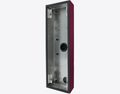 Doorbird D2104V/D2105V/D2106V SURFACE-MOUNTING HOUSING (BACKBOX), RAL 4004, stainless steel, powder-coated, semi-gloss, Part# 423880917