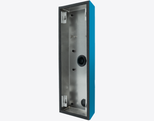 Doorbird D2104V/D2105V/D2106V SURFACE-MOUNTING HOUSING (BACKBOX), RAL 5012, stainless steel, powder-coated, semi-gloss, Part# 423880979