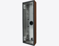 Doorbird D2104V/D2105V/D2106V SURFACE-MOUNTING HOUSING (BACKBOX), RAL 8011, stainless steel, powder-coated, semi-gloss, Part# 423881150