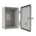 GAI-Tronics 255-003SK, Weatherproof Telephone Enclosure with Spring Door Option, Grey