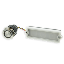 Doorbird Illuminated round stainless steel call button with separate backlit nameplate for DoorBird D21x IP Video Door Station, Part# 423868663