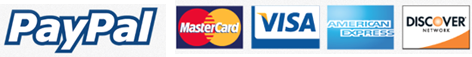 Accepts PayPal Mastercard Visa American Express Discover