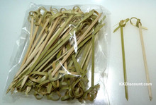 knotted flat bamboo skewers