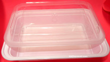 38oz Large Rectangle Take Out Container with cover