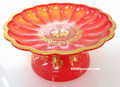 Small Plastic Food & Fruit Offering Dish with Stand