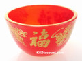 Red Plastic Dragon Phoenix Wine Cup