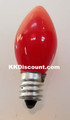 Small Red Light Bulb