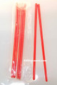 Small Red Plastic Joss Chopsticks Pack