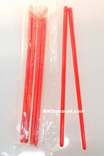 Small Red Plastic Joss Chopsticks Pack