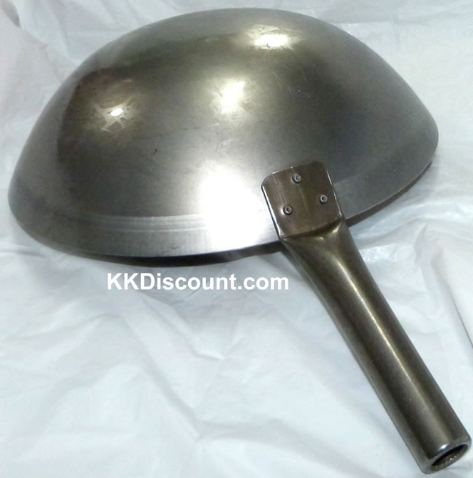 14 Inch Carbon Steel Flat Bottom Chinese Wok - K. K. Discount Store