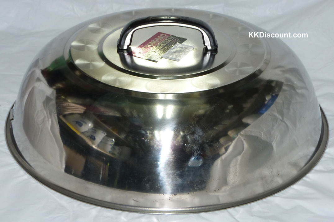 34cm Stainless Steel Cover for 14 Inch Wok - K. K. Discount Store