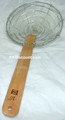 10 Inch Galvanized Steel Mesh Spider Skimmer with Bamboo Handle
