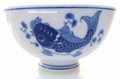 Modern Blue Koi Fish 4.5 Inch Rice Bowl
