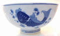 Modern Blue Koi Fish 6 Inch Soup Bowl