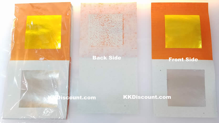 360pcs, Chinese Joss Paper Silver/Gold Orange, 5.5 X 6.25 ( Buy 3 get 1  Free )