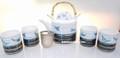 Ocean Breeze Porcelain Teapot Tea Set