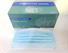 3 Ply Layers Disposable Face Masks Box of 50