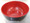 Two Tone Red Black Melamine 7 Inch Donburi Soba Bowl