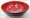 Two Tone Red Black Melamine 8 Inch Round Wave Bowl