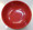 Two Tone Red Black Melamine 8 Inch Round Wave Bowl Inside