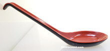 Two Tone Red Black Melamine Hook Handle Rice Soup Spoon