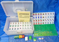 Green Mahjong Tiles Game Set with Numbers and English Instruction 