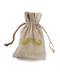 Large Mustache Print Linen Bag