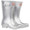 silver wellington boots