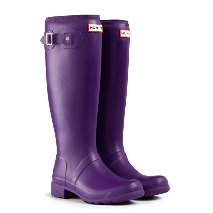 hunter rain boots violet