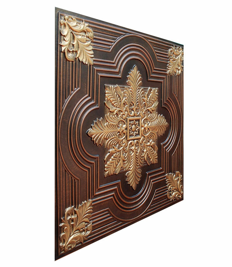 Large Snowflake - FAD Hand Painted Ceiling Tile - #CTF-003