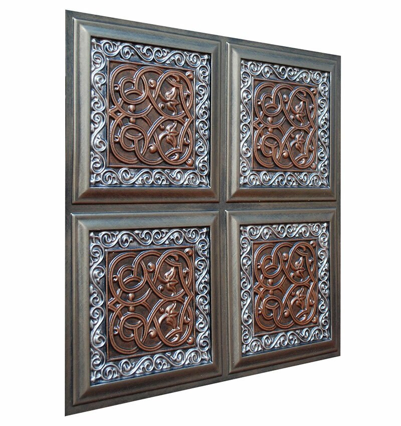 Lover&#039;s Knot II - FAD Hand Painted Ceiling Tile - #CTF-005-2