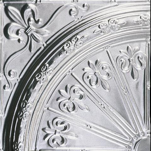 Fleur de Lis Medallion - Tin Plated Steel - 24&quot;x24&quot; - Pack of 4 - #2435