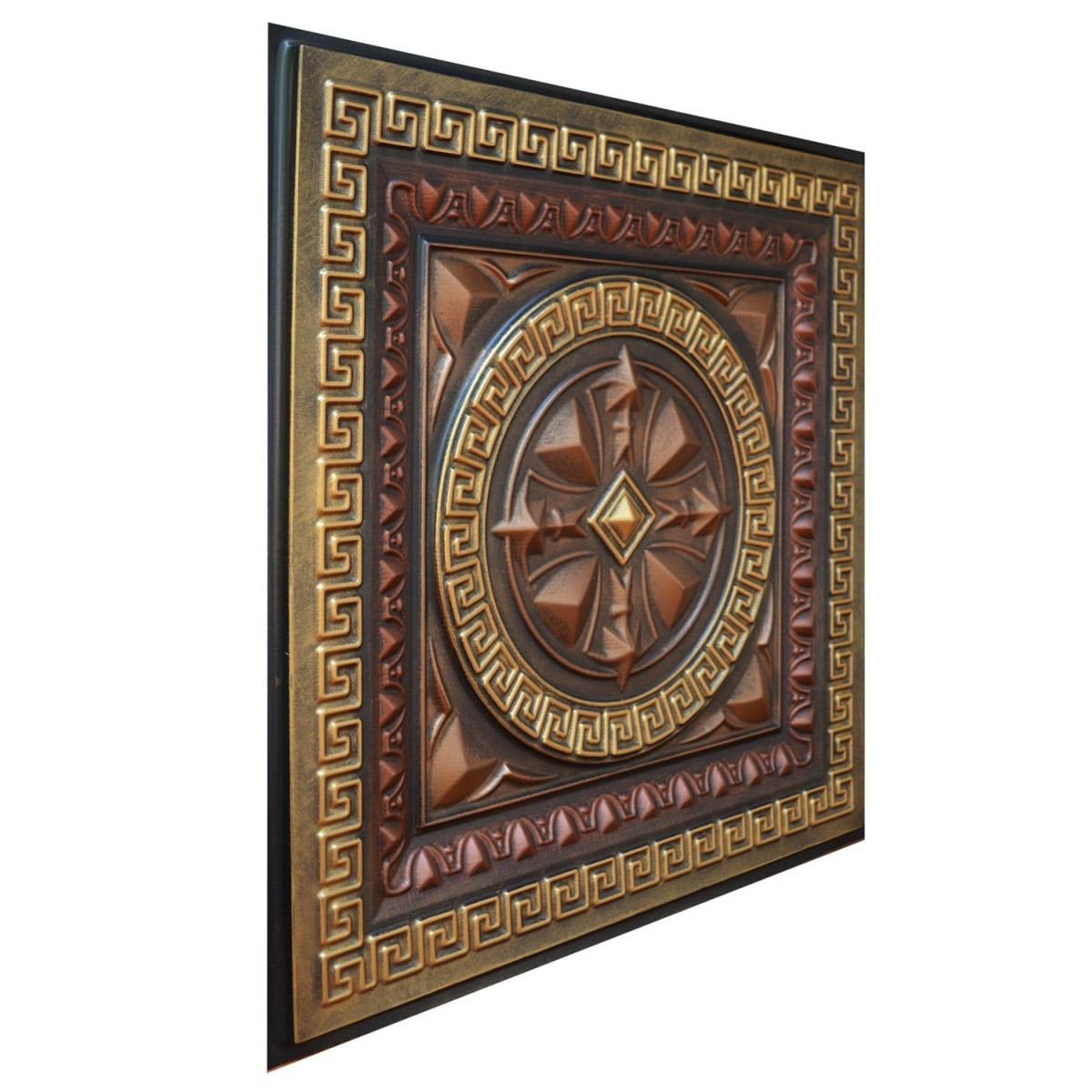 Odysseus Shield - FAD Hand Painted Ceiling Tile - #CTF-014