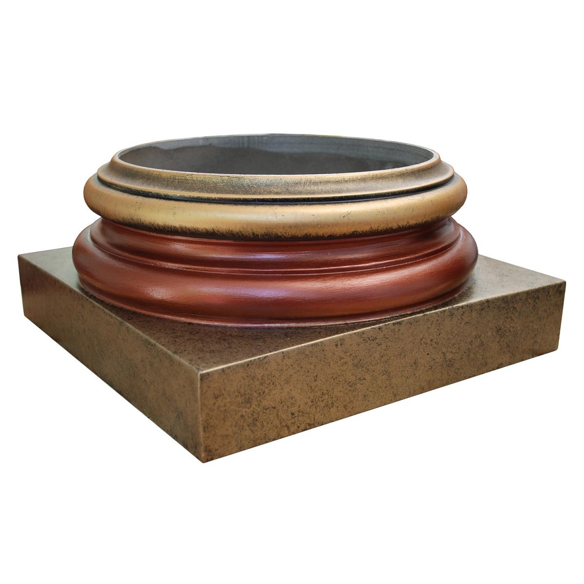FAD Faux Marble Finish Column Base - #CPBF-AT-OGACB